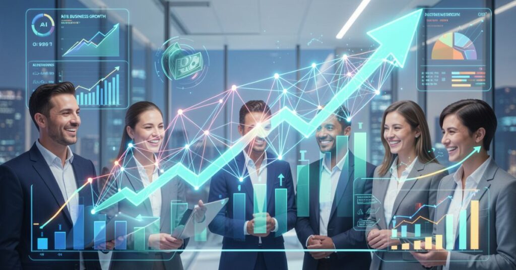 Benefits of AI Business Solutions in  Growth
