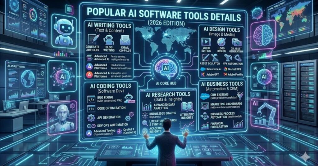 Popular AI Software Tools Details