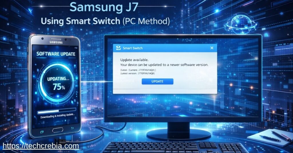Software Update Samsung J7| Using Smart Switch (PC Method)