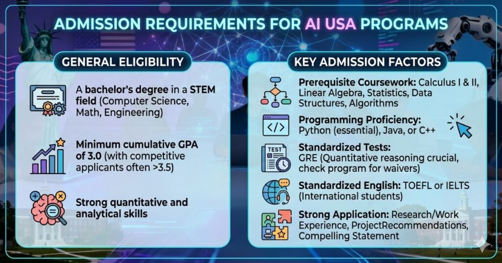 Admission Requirements for USA 