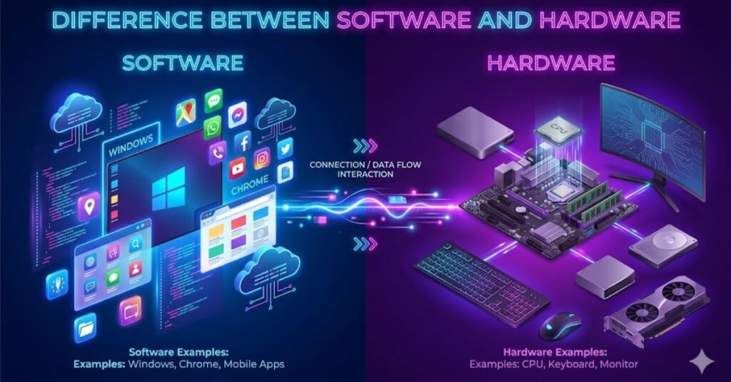 Difference Between Hardware With Examples