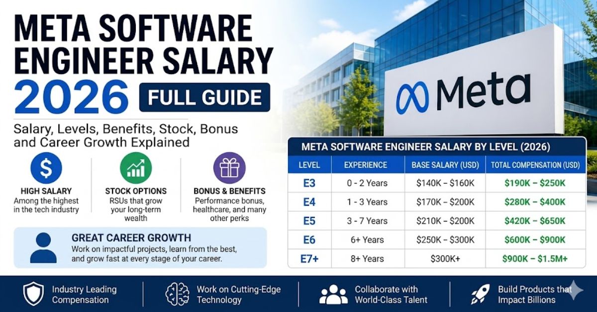 Meta Software Engineer Salary 2026| Full Guide