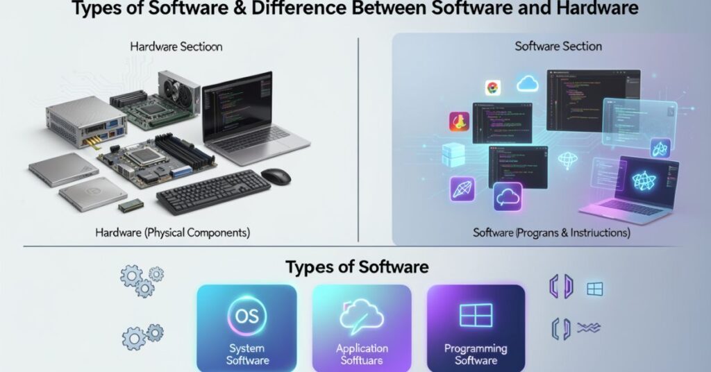 Types of Software: Difference Between 