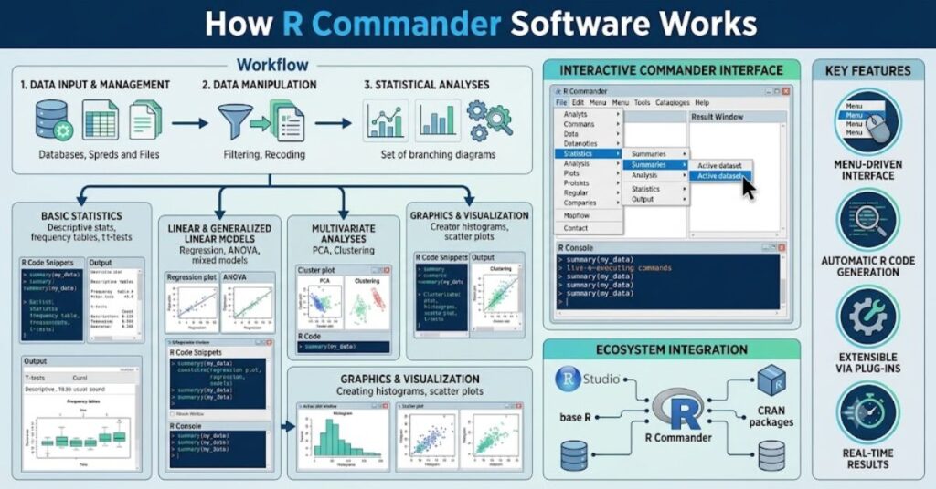 How R Commander Software Works