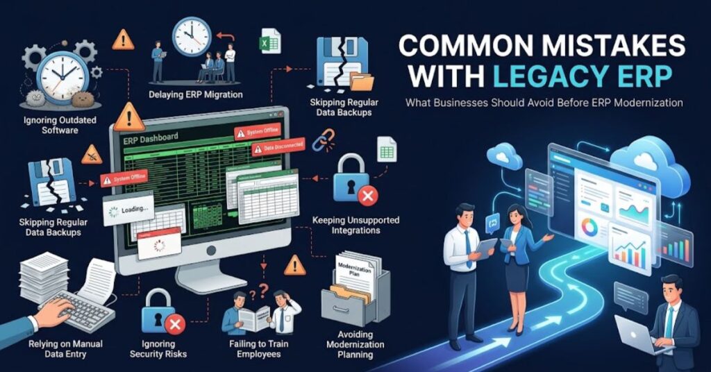 Common Mistakes Businesses Make with Legacy ERP