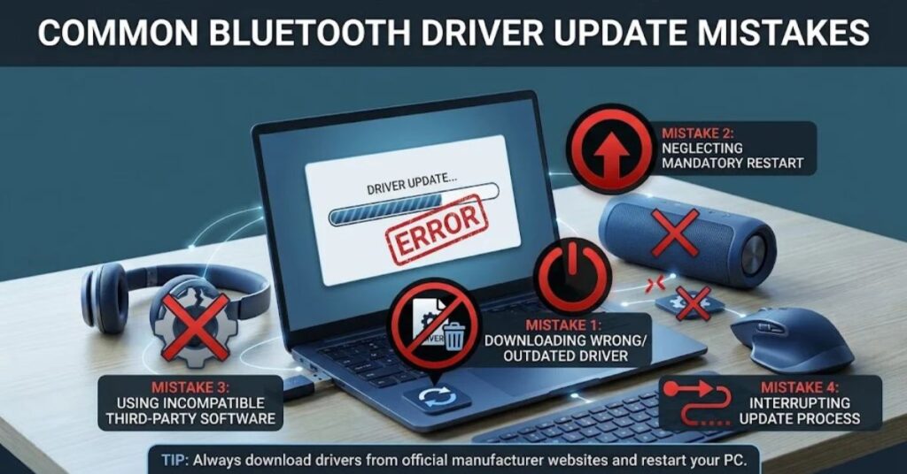 Common Bluetooth Driver Update Mistakes