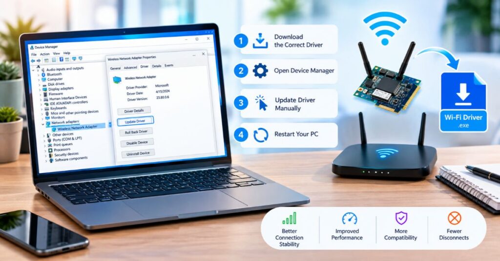 How to Update a Wi-Fi Driver Manually